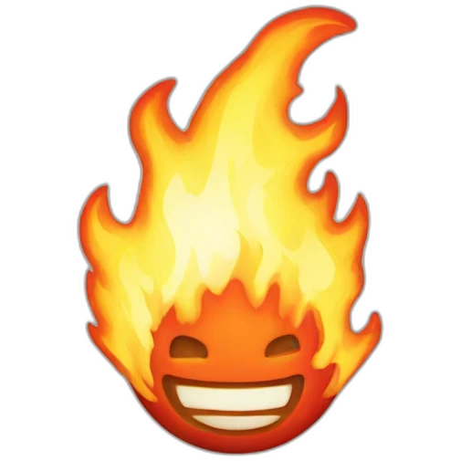 Fire ball emoji
