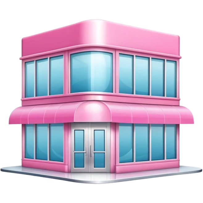 partly pink stylish beauty salon building emoji