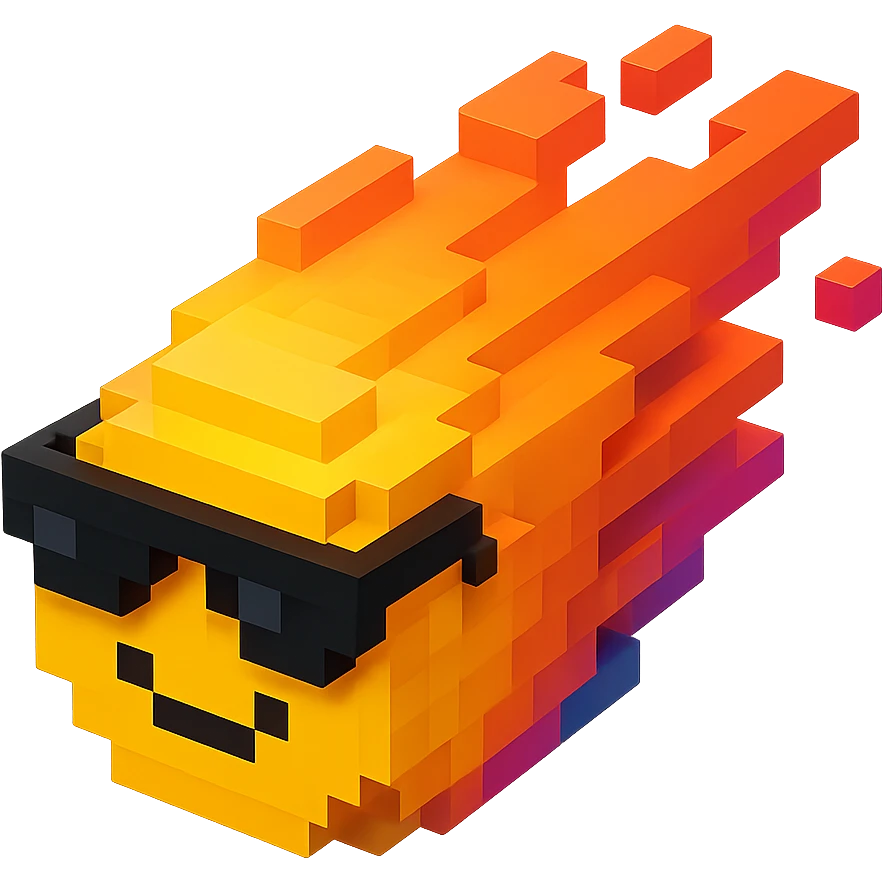 светящиеся комета в солнцезащитных очках, no background emoji