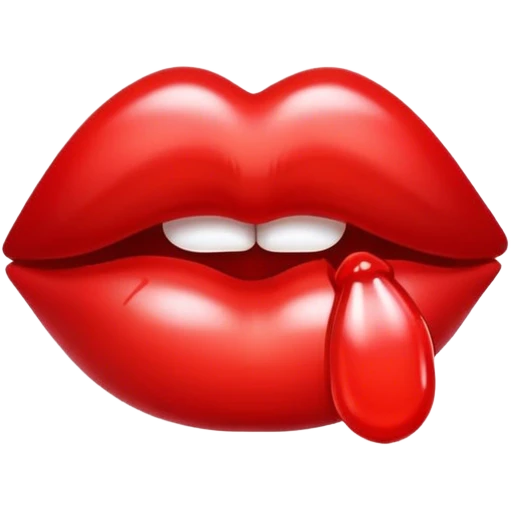 Red kiss emoji
