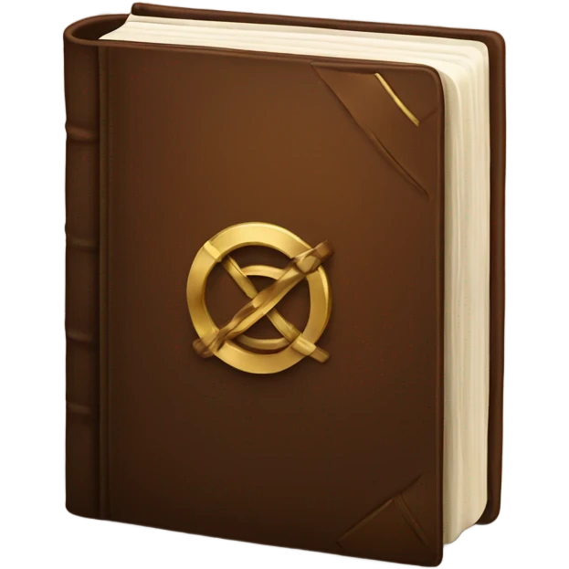 luxury brown book emoji