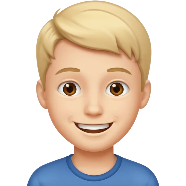 realistic parody portrait of boy emoji