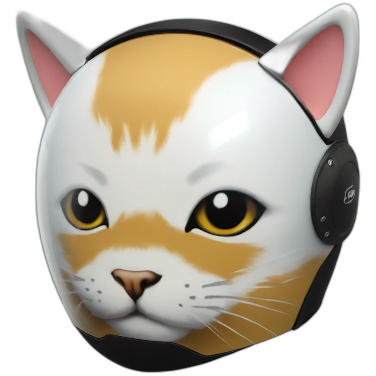 cat motorcycle helmet emoji