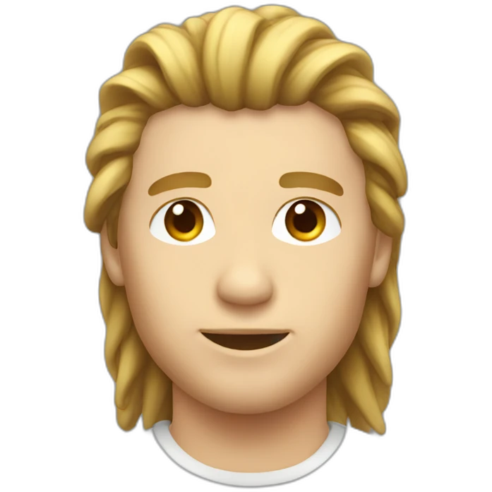 mullet hair emoji
