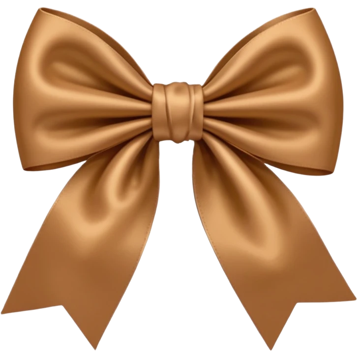 light brown bow emoji