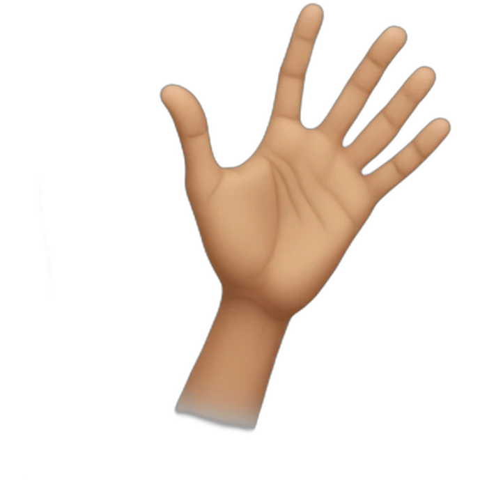 Shahrukh iconic open hand pose emoji