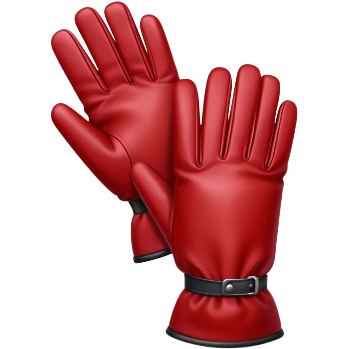 Dark red gloves emoji