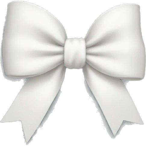 white bow emoji