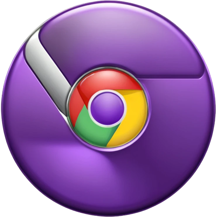 dark purple google chrome logo emoji