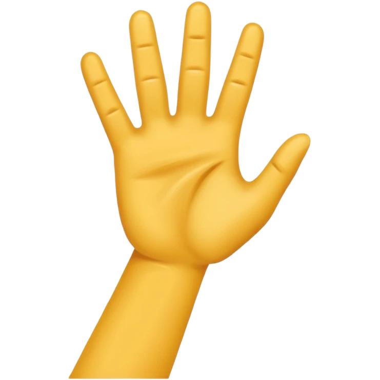 Emoji de una mano pegándole a un culo  emoji