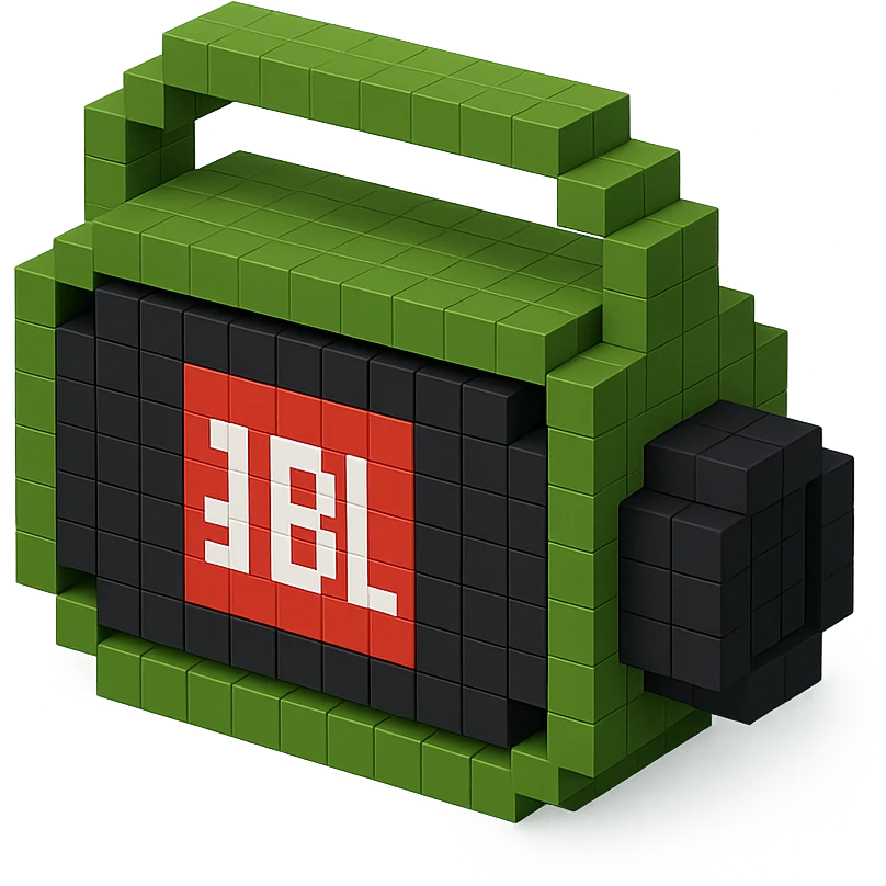 military-themed portable JBL speaker with olive green and black colors emoji