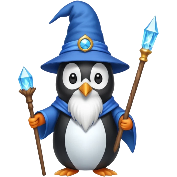 Penguin Wizard emoji