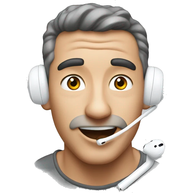 Air pods mit H.K darauf hab  emoji
