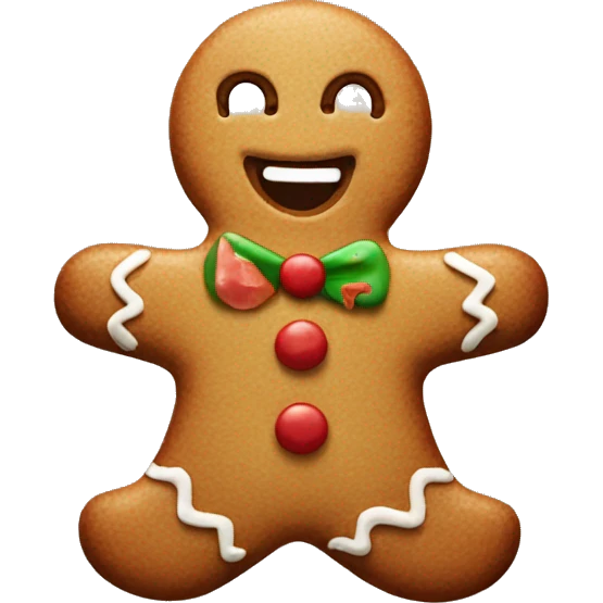 Gingerbread man  emoji
