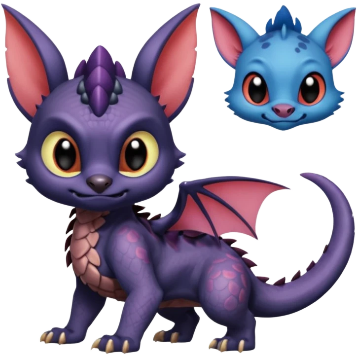 Spyro-Toothless-Stitch-Lykoi-Pokémon-Fakémon-creature-hybrid emoji