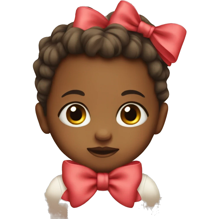 Baby with bow emoji