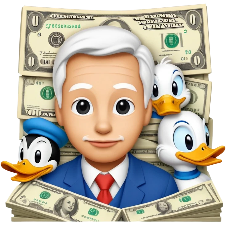 Sami with Donald duck and money emoji