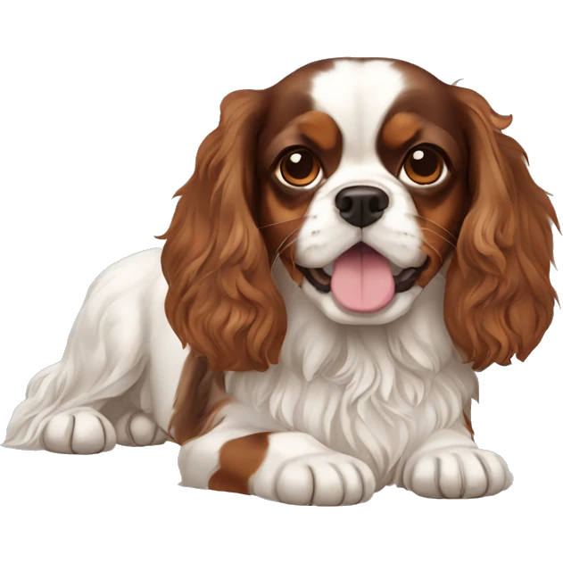 tricolor-king-charles-cavalier-spaniel emoji