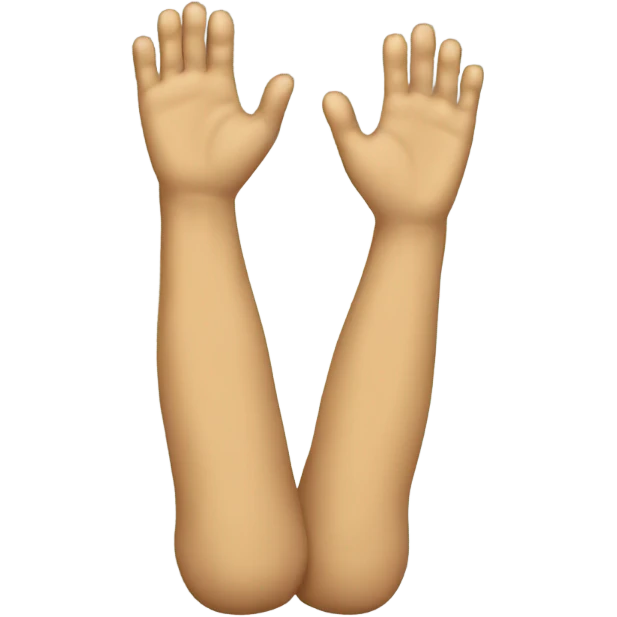 iPhone with legs and hands emoji