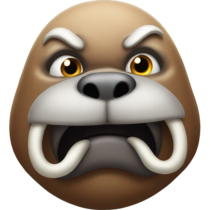 Very angry walrus emoji