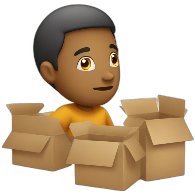 Thinking the boxes in a lsit emoji