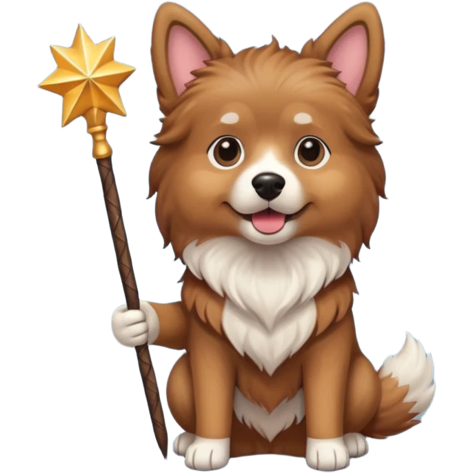 Dog with a wand emoji
