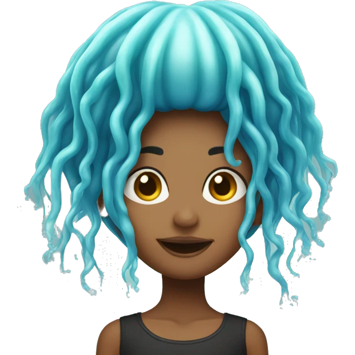 jellyfish hair girl emoji