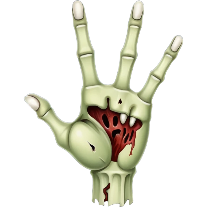 zombie middle finger emoji