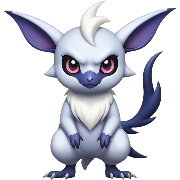 Edgy Cool Kawaii Noibat-Absol-Pokemon Full Body emoji