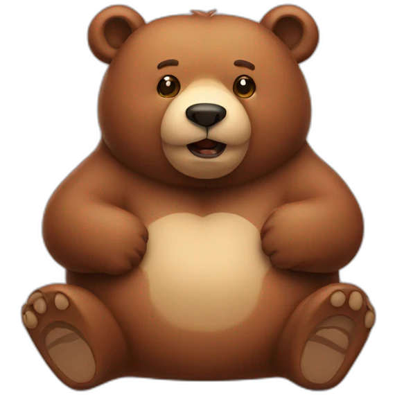 fat bear emoji