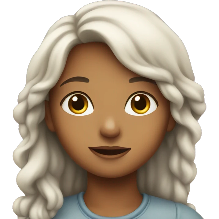 girl  under sky emoji