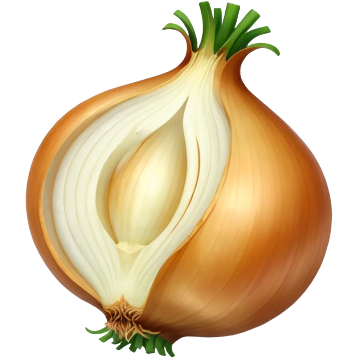 onion with cut piece emoji