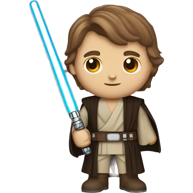 anakin skywalker with lightsaber and scratch on the face emoji