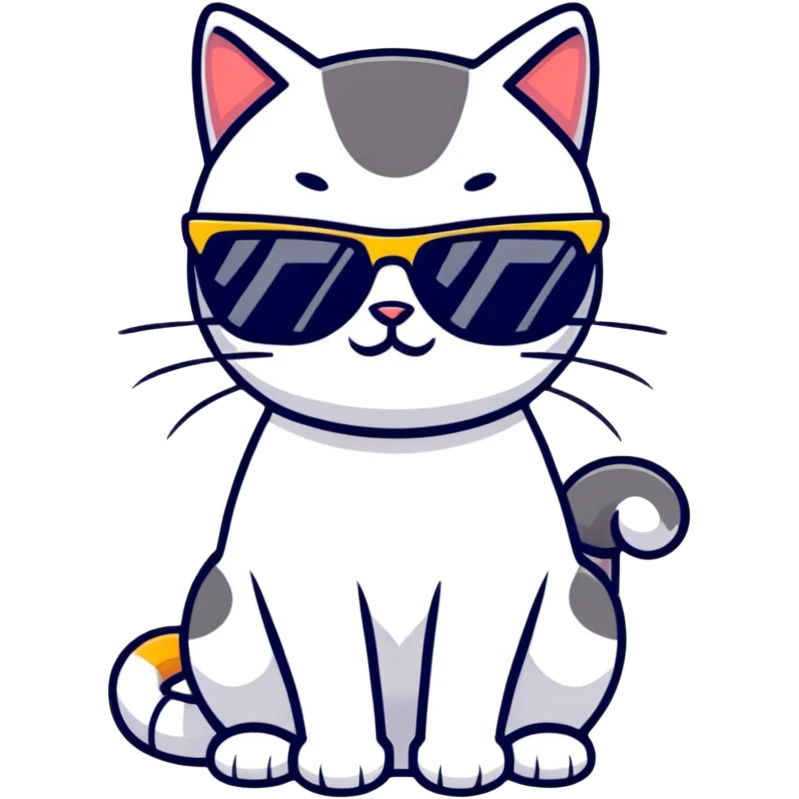 cat wearing sunglasses emoji