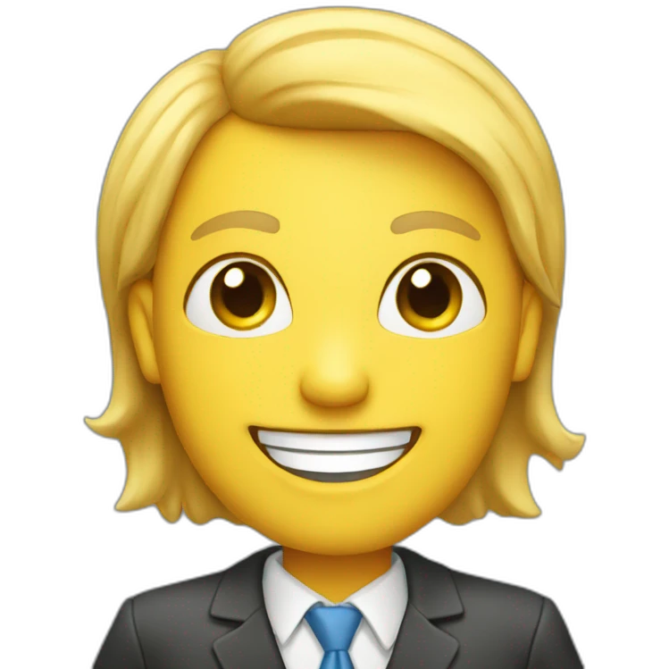 an HR Executive with big smile emoji