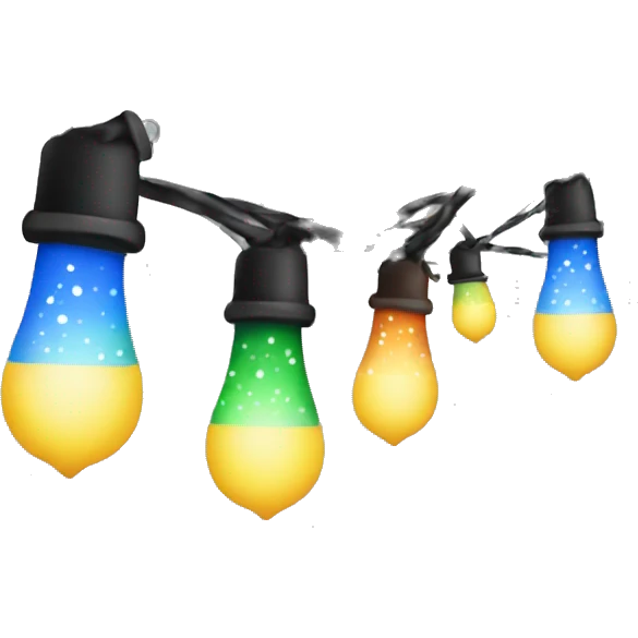Christmas lights emoji