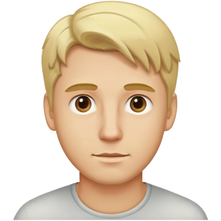 man with blonde hair emoji