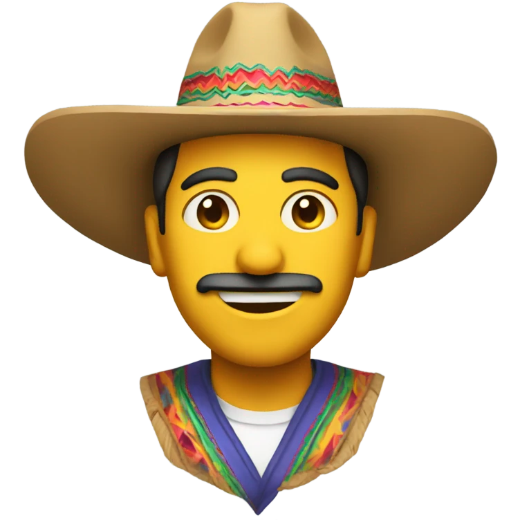 Man wearing a sombrero emoji
