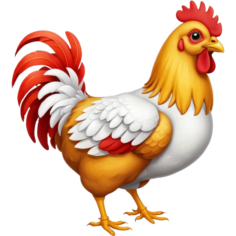 Walking chicken emoji
