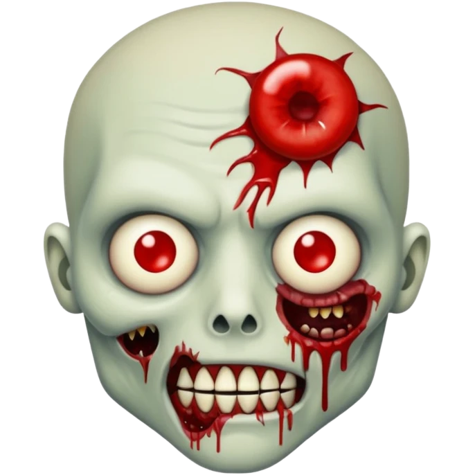 zombie with a sewn-up mouth emoji