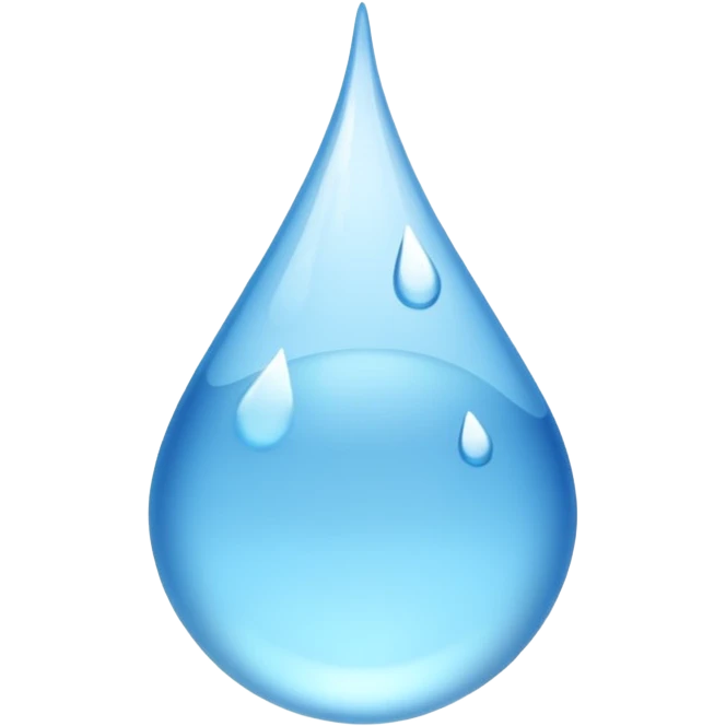 Cute water emoji