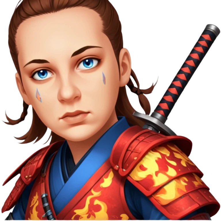 Fire-Wielding Samurai emoji