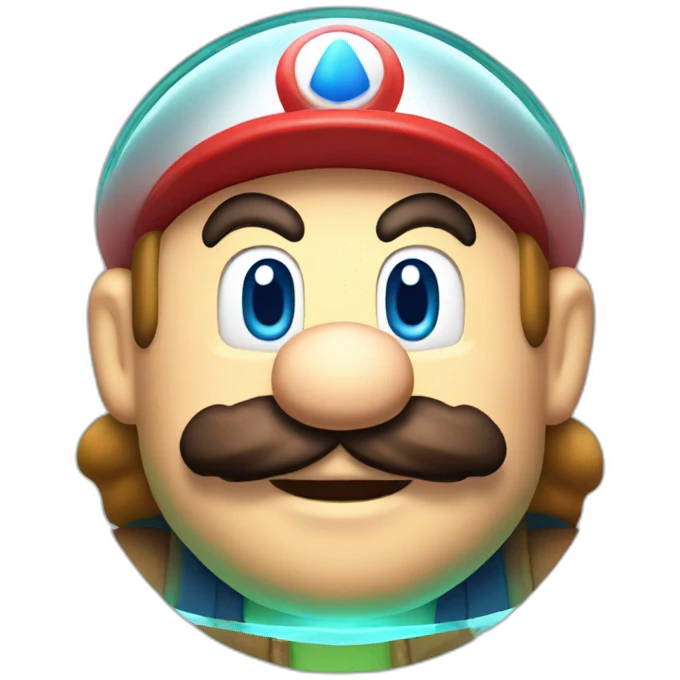 mario as glass prism emoji