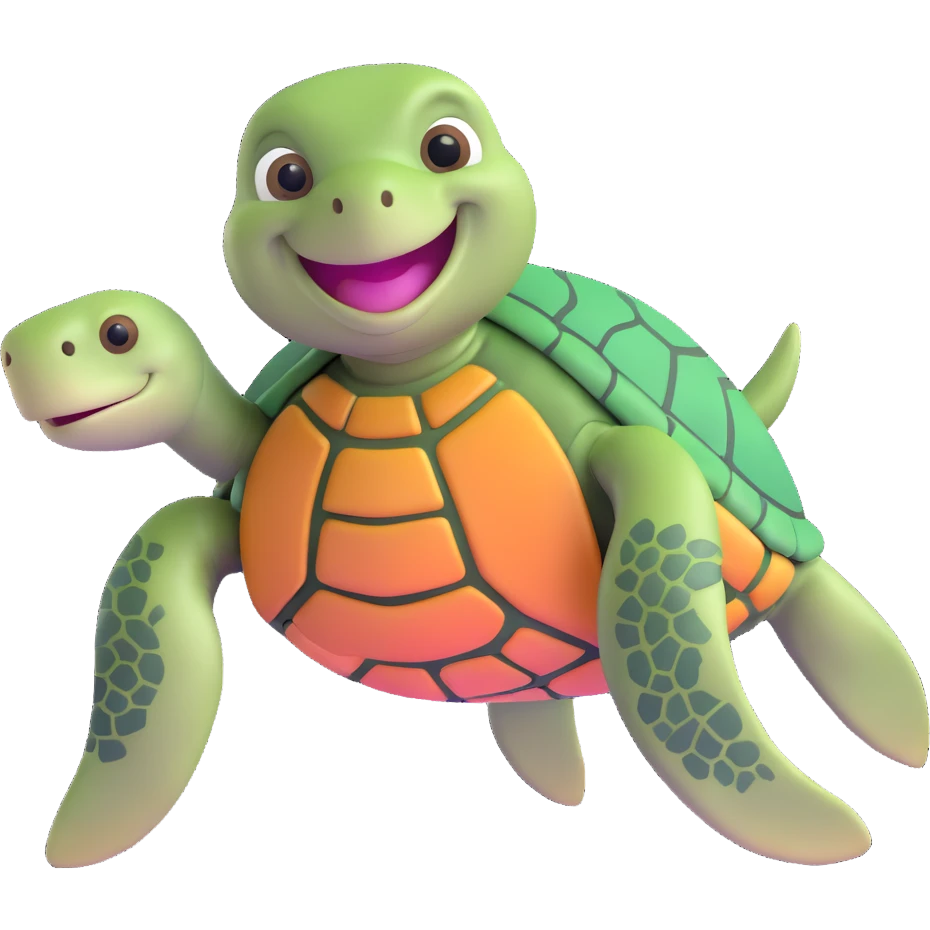 smiling sea turtle emoji