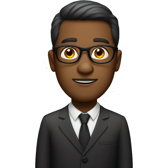 a man with glasses and large eyes emoji
