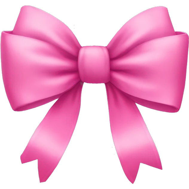 Pink bow emoji