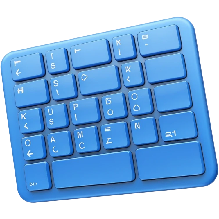 blue Keyboard emoji