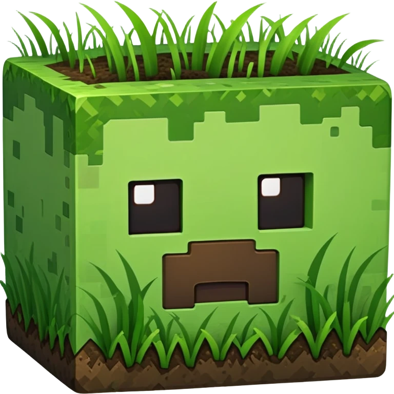 Minecraft grass block emoji