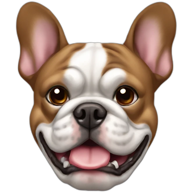Tanzende, französische Bulldogge emoji