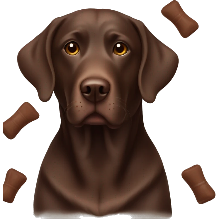 Chocolate lab emoji
